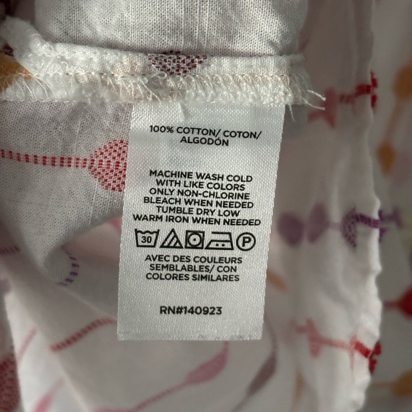 Loft | Embroidered Short Sleeve Colorful Button Down | M 🌸👕 - Picture 7 of 10